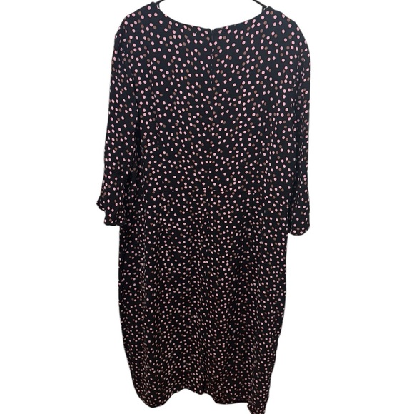 Boden Polka Dot Bell Sleeve Dress Size 18 Long - Picture 2 of 5